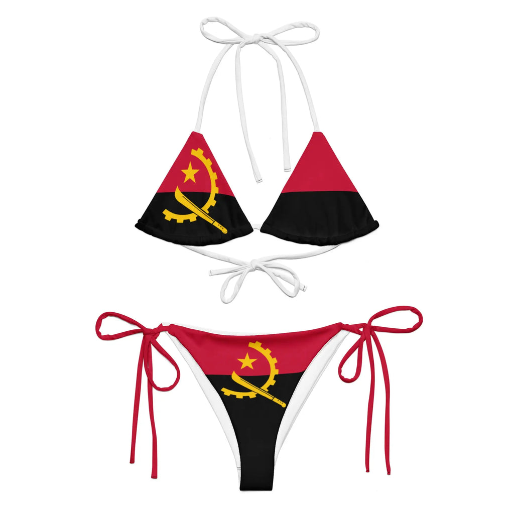 Bikini Femme – Drapeau De L'Angola – Maillot De Bain 2 Pièces