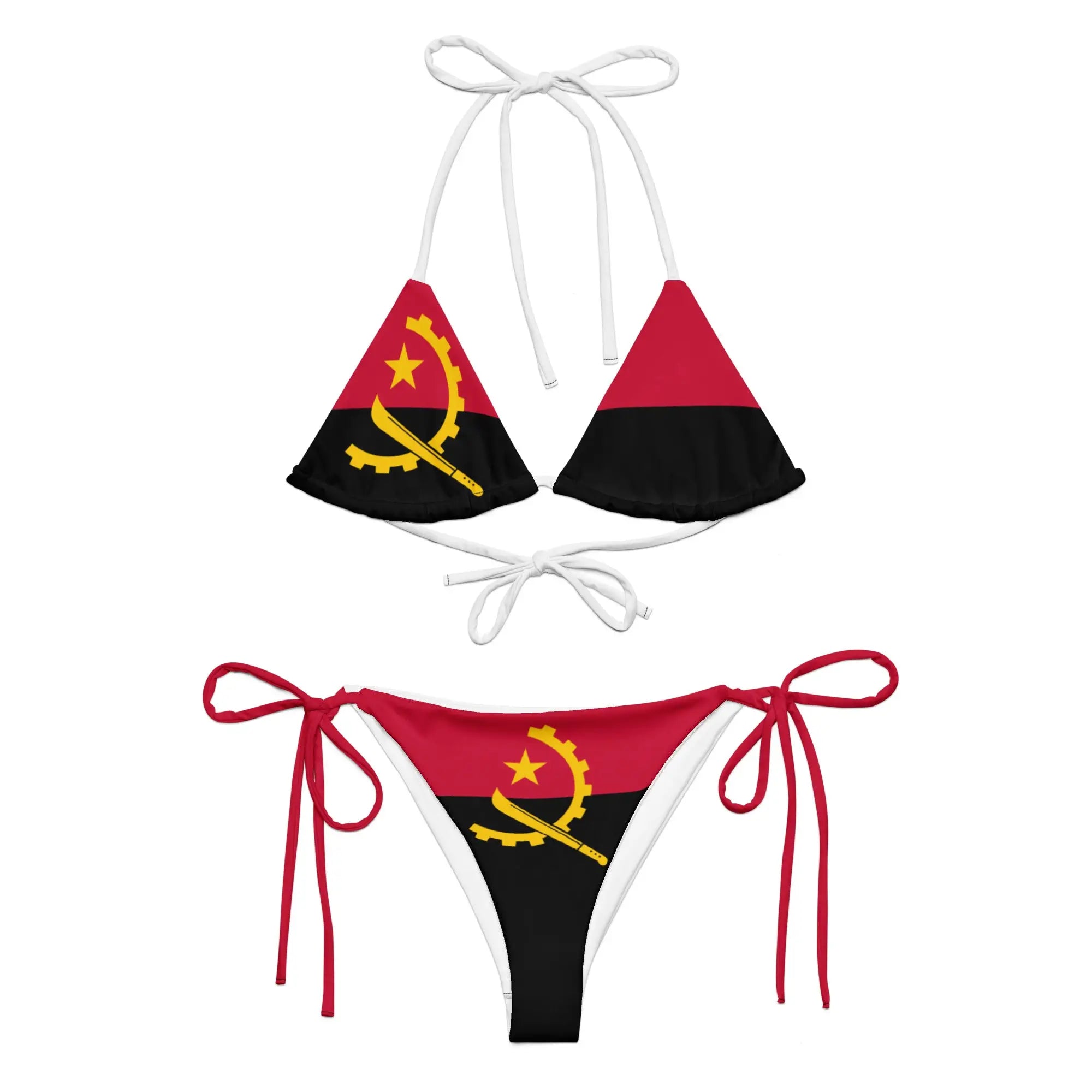 Bikini Femme – Drapeau De L'Angola – Maillot De Bain 2 Pièces