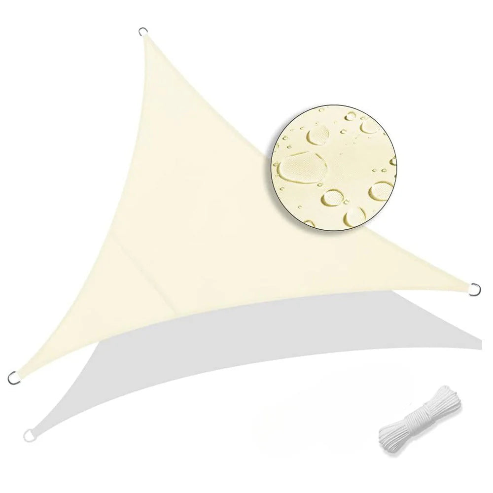 Heavy Duty Waterproof Sun Shade Sail Cloth Square Rectangle Triange Canopy Options