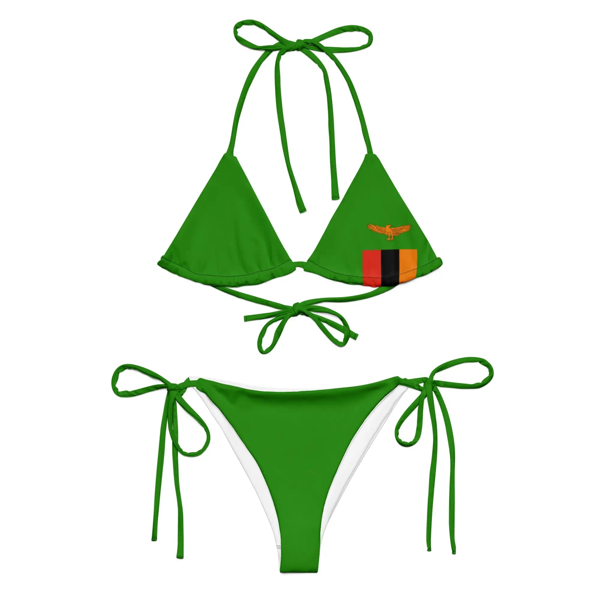 Bikini Femme – Drapeau De La Zambie – Maillot De Bain 2 Pièces