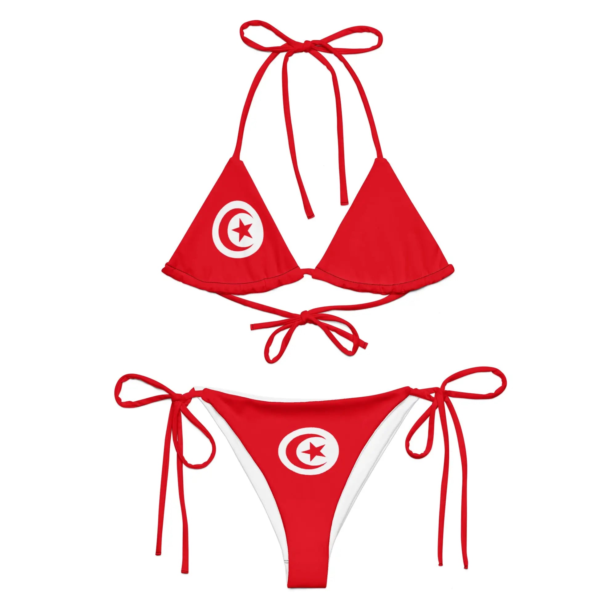 Bikini Femme – Drapeau De La Tunisie – Maillot De Bain 2 Pièces