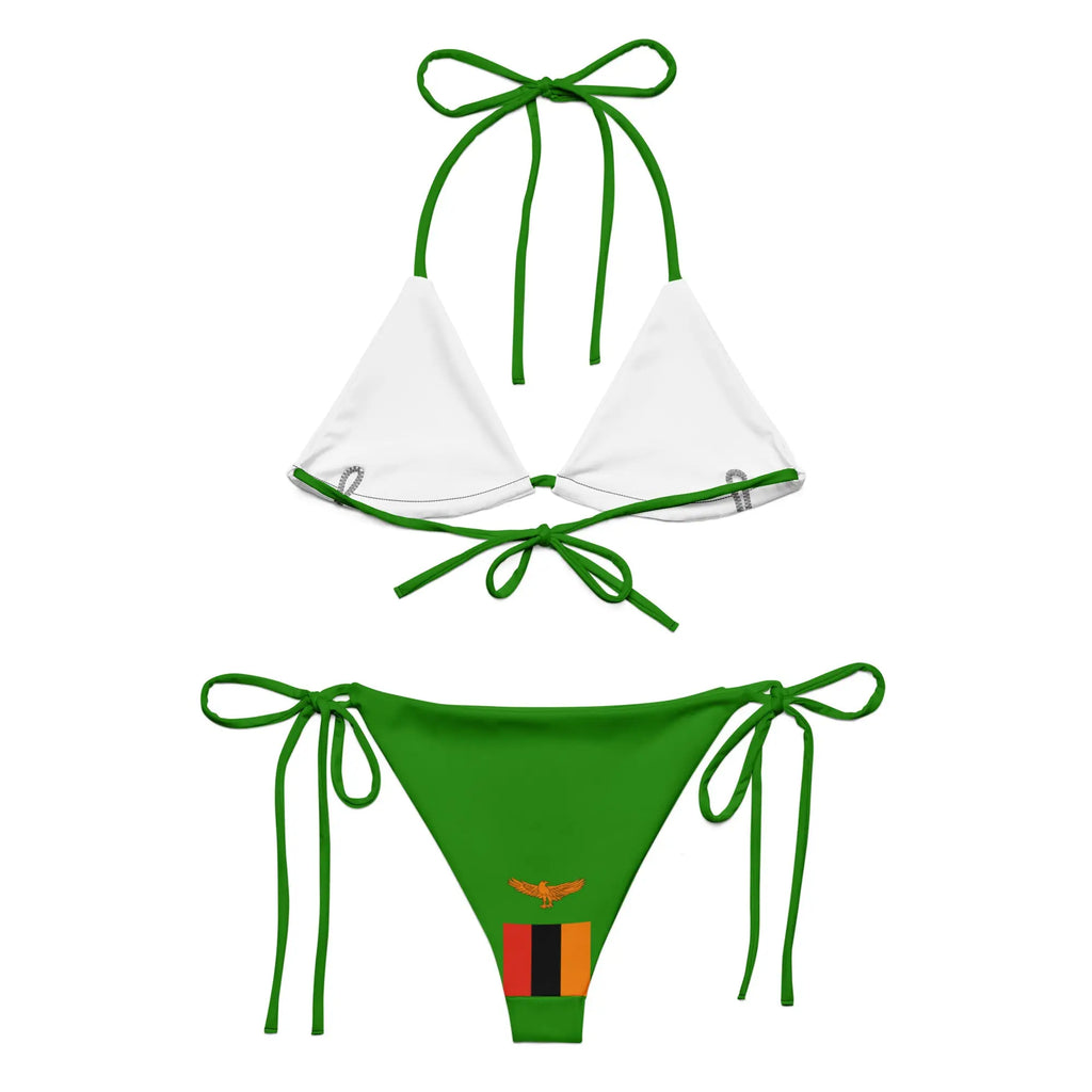 Bikini Femme – Drapeau De La Zambie – Maillot De Bain 2 Pièces