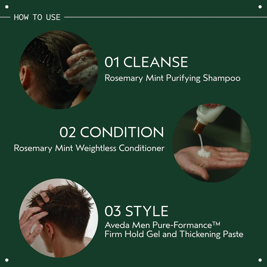 Men Pure-Formance Firm Hold Hair Gel for Men | Maximum Hold, Control, Shine | 93% Naturally Derived*, 5 Fl Oz
