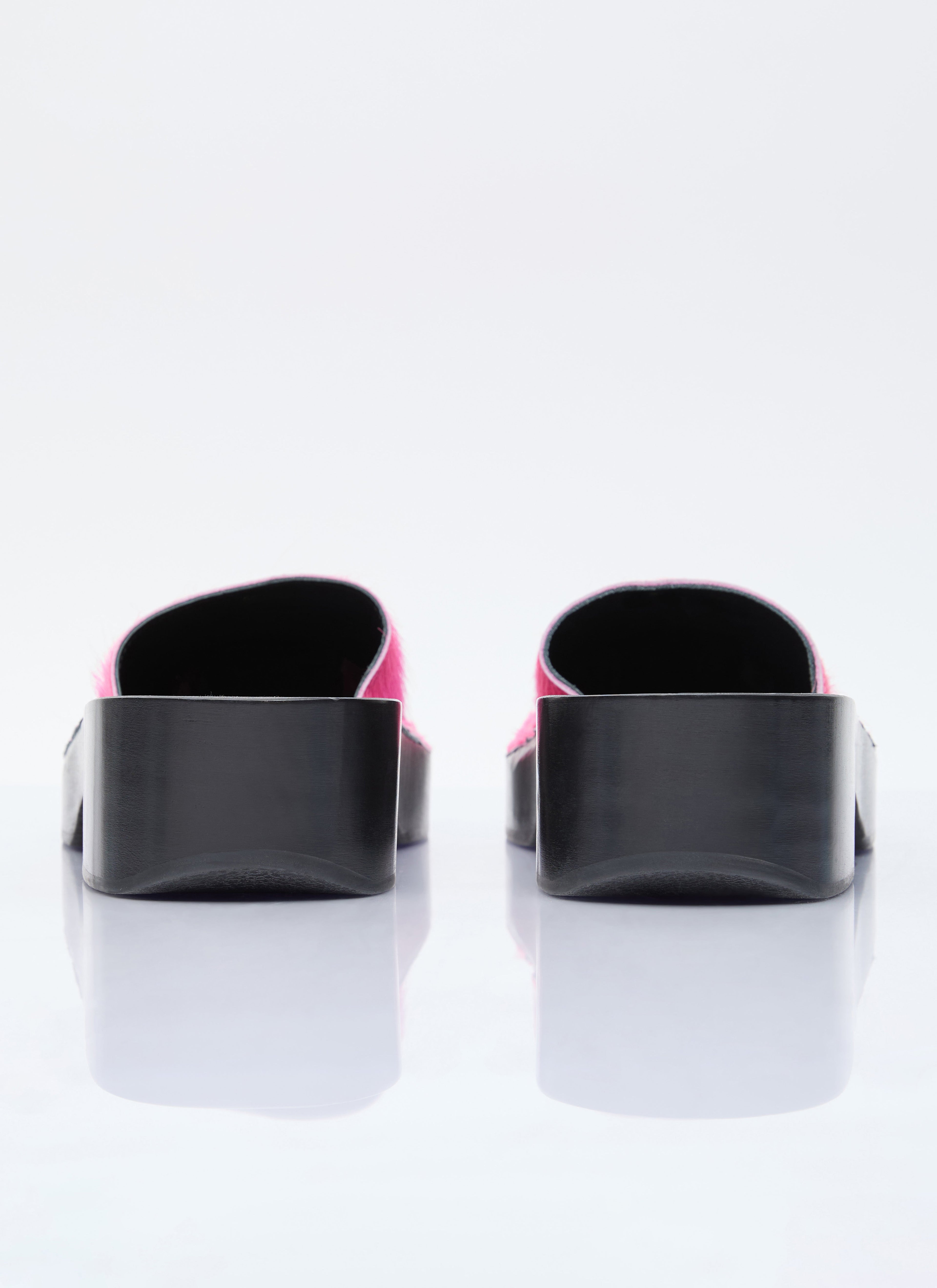 Acne Studios Women Hairy Wood Clogs