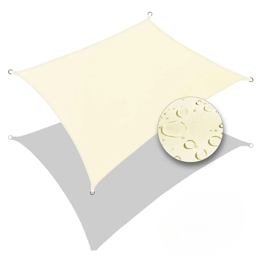 Heavy Duty Waterproof Sun Shade Sail Cloth Square Rectangle Triange Canopy Options
