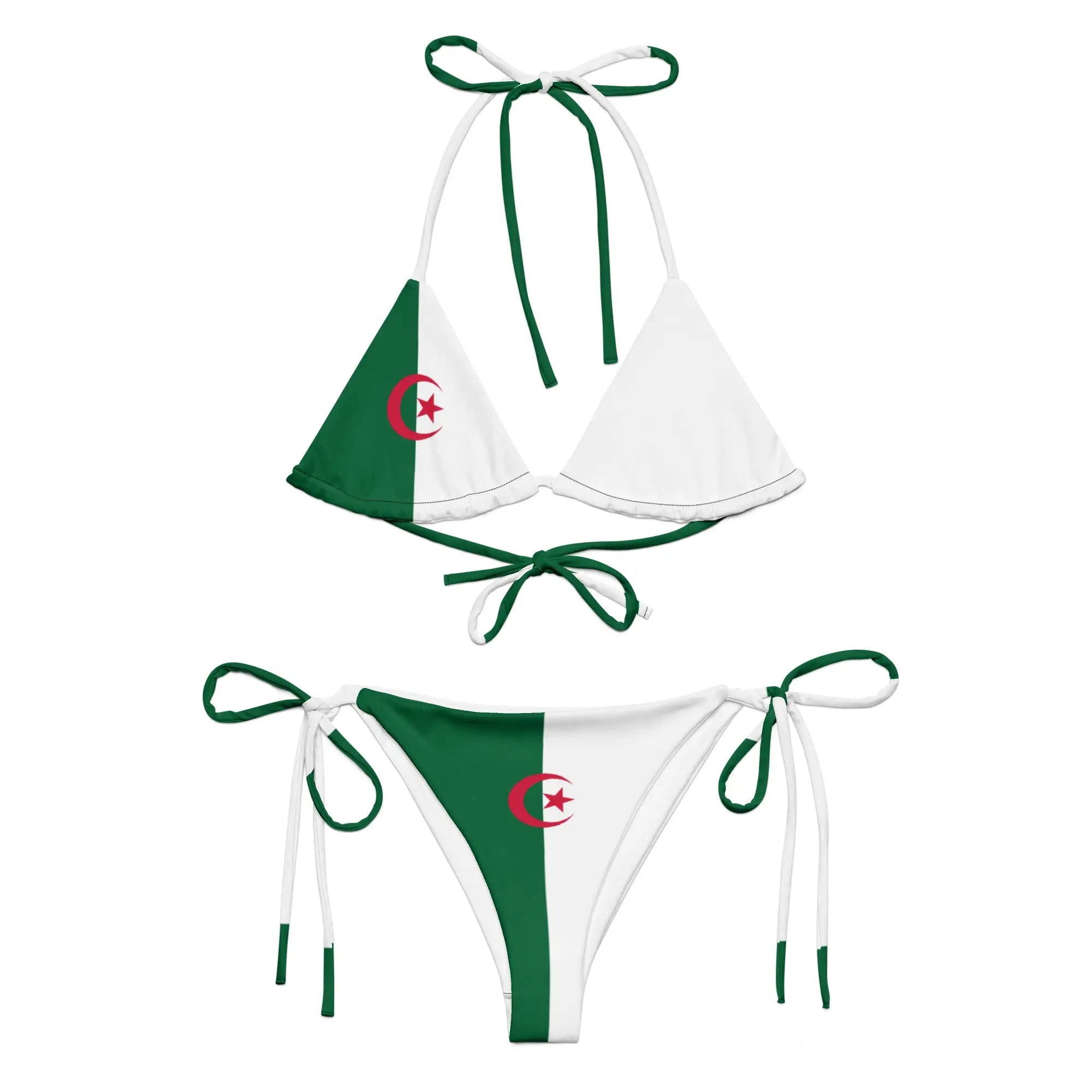 Bikini Femme – Drapeau De L'Algérie – Maillot De Bain 2 Pièces