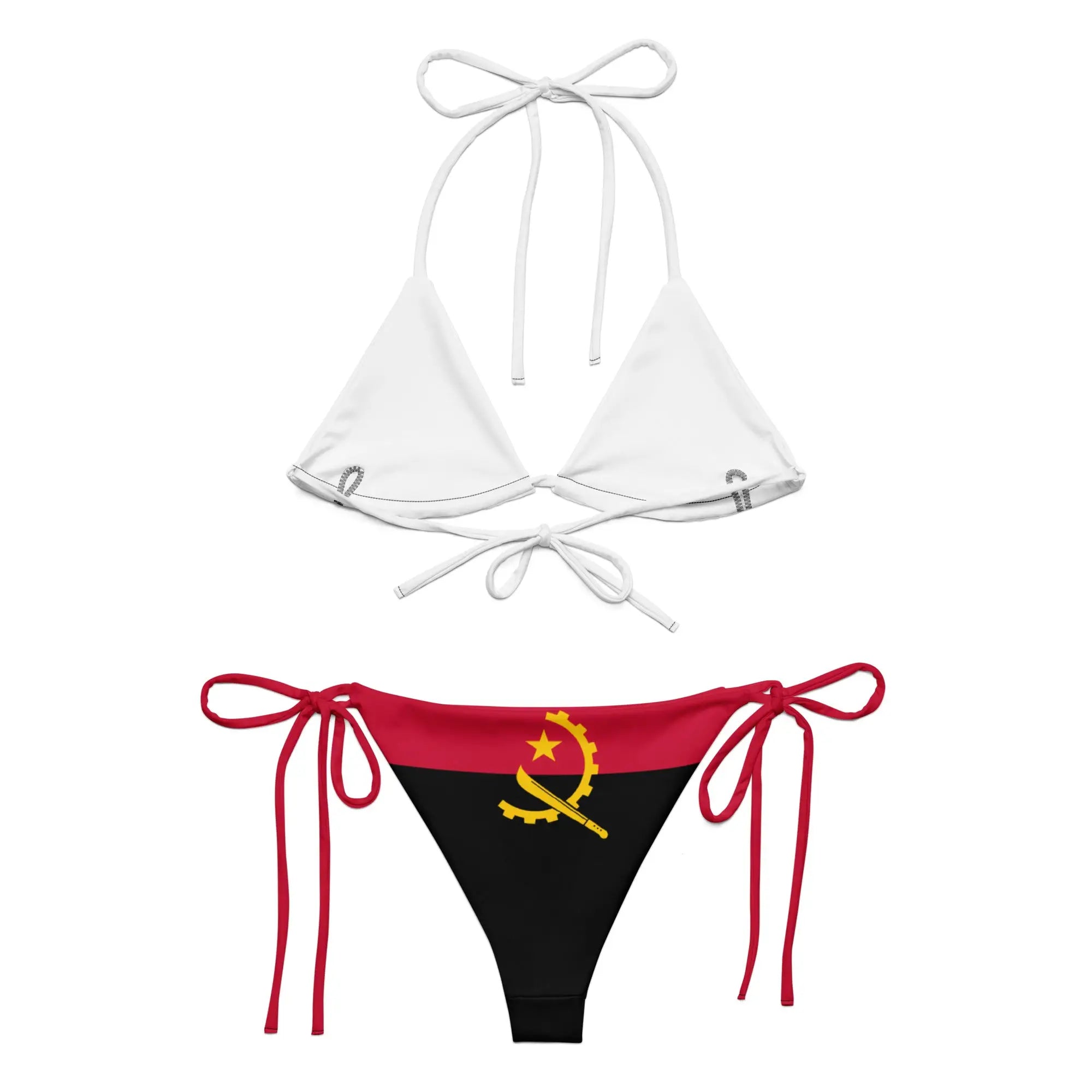 Bikini Femme – Drapeau De L'Angola – Maillot De Bain 2 Pièces