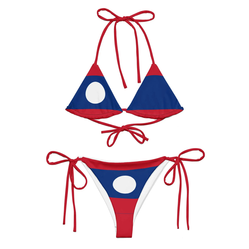 Bikini Femme – Drapeau Du Laos – Maillot De Bain 2 Pièces
