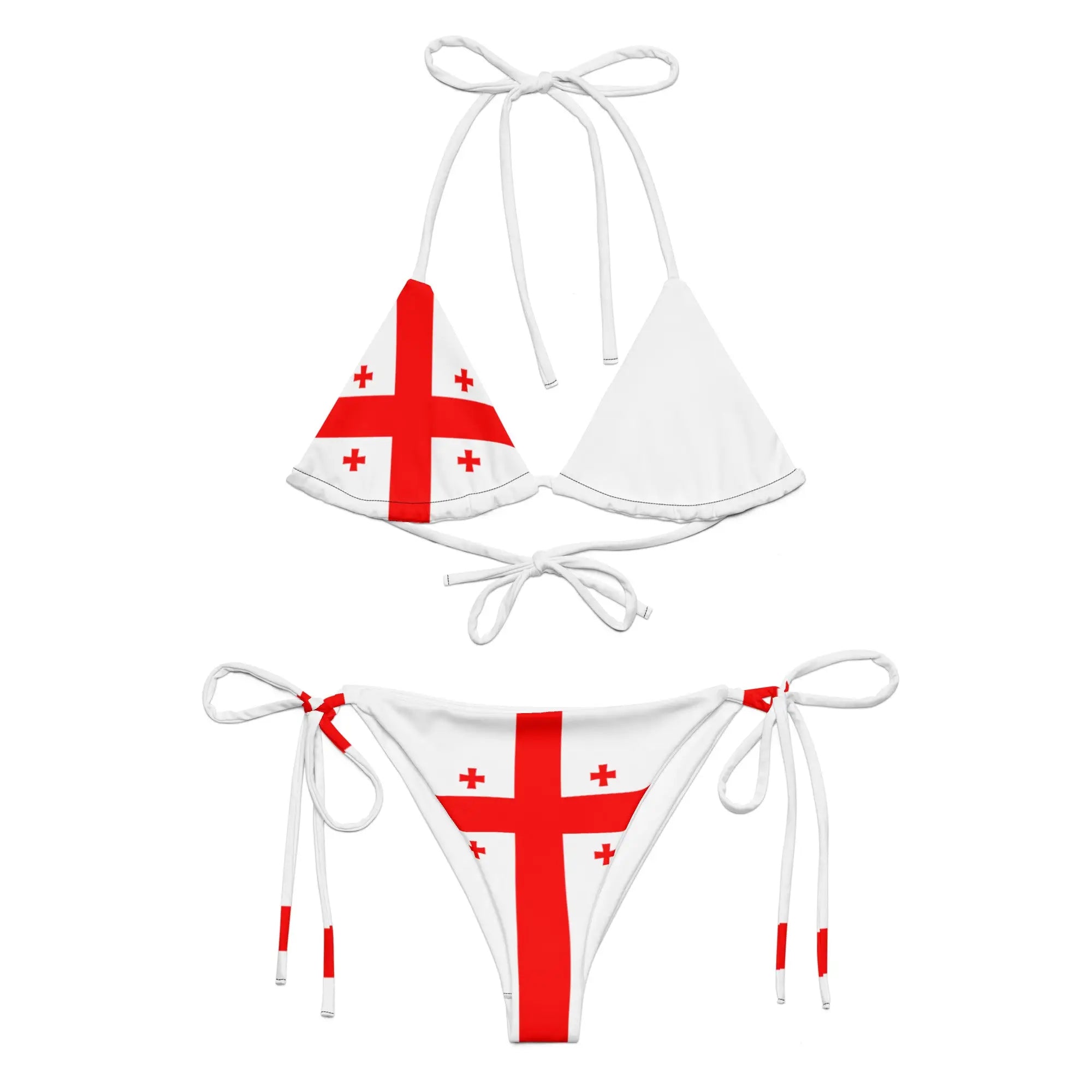 Bikini Femme – Drapeau De La Géorgie – Maillot De Bain 2 Pièces