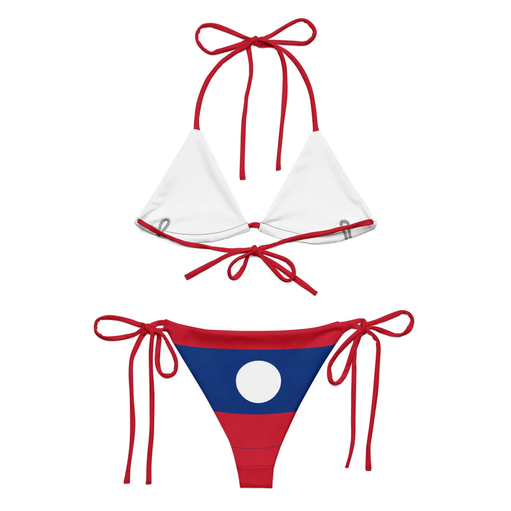 Bikini Femme – Drapeau Du Laos – Maillot De Bain 2 Pièces