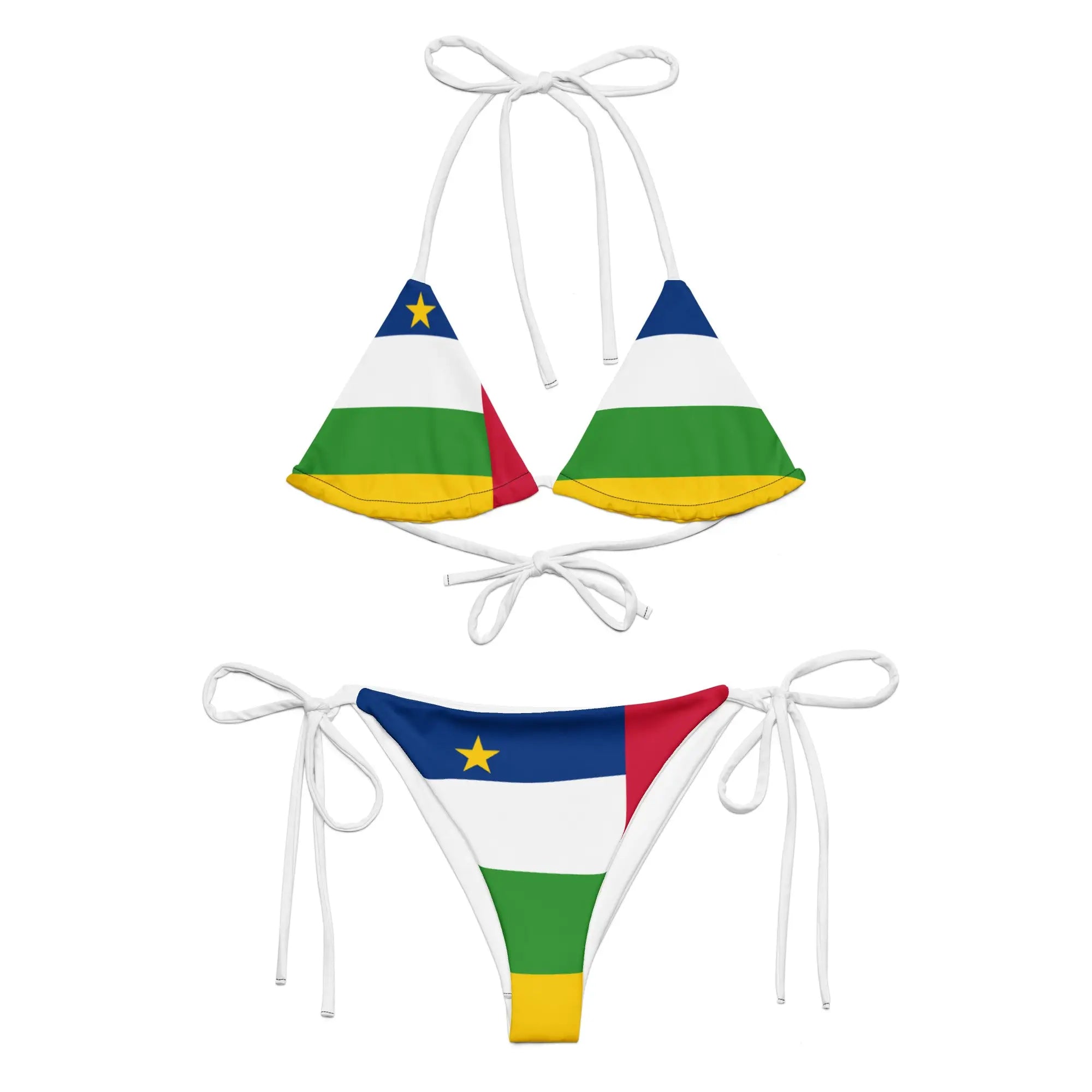 Bikini Femme – Drapeau De La République Centrafricaine – Maillot De Bain 2 Pièces